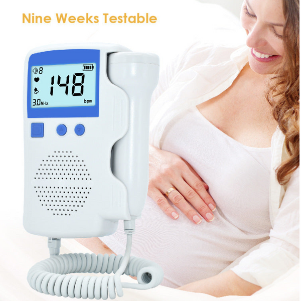 Fetal Doppler Baby Heartbeat Monitor, Pregnancy Doppler for Home Use