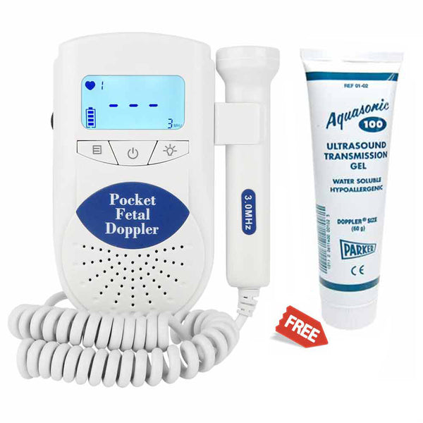 SpringBud FD-300B Fetal Doppler+60g Aquasonic100 Gel