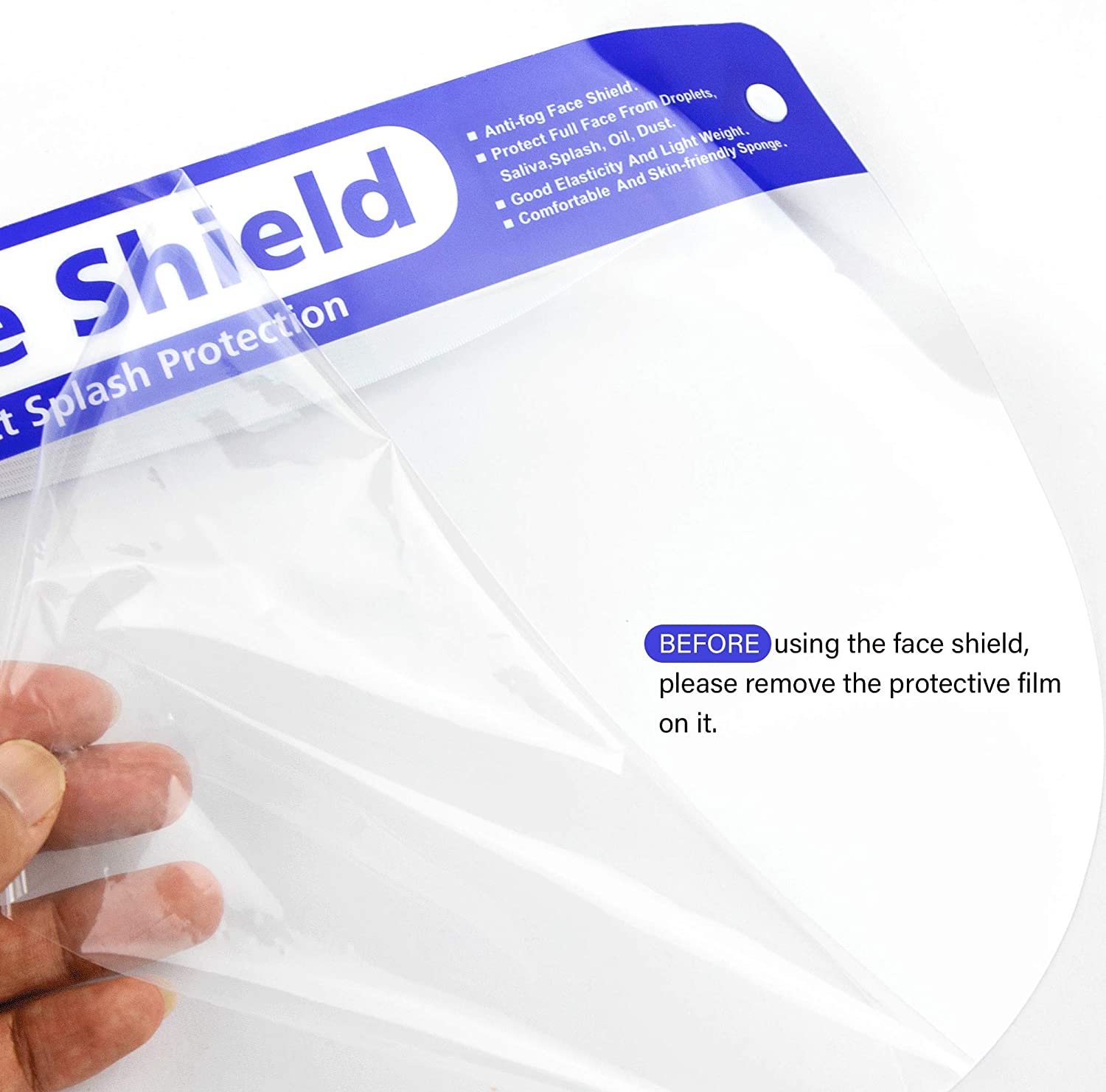 Full Face Shield w/ Antifog Coating- Made in USA Full Face Shield w/ Antifog Coating- Made in USA