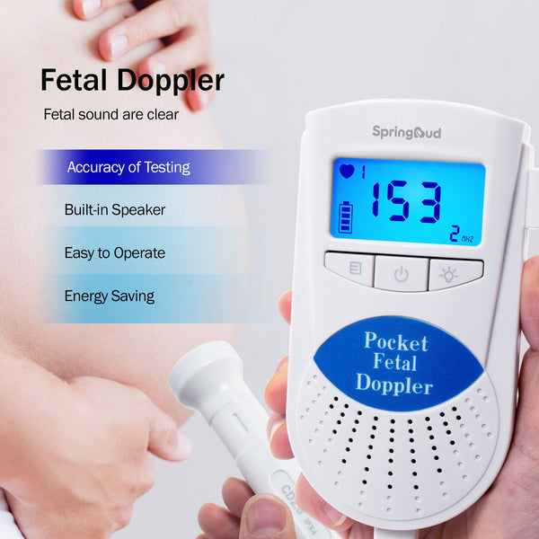 SpringBud FD-300B Fetal Doppler+60g Aquasonic100 Gel